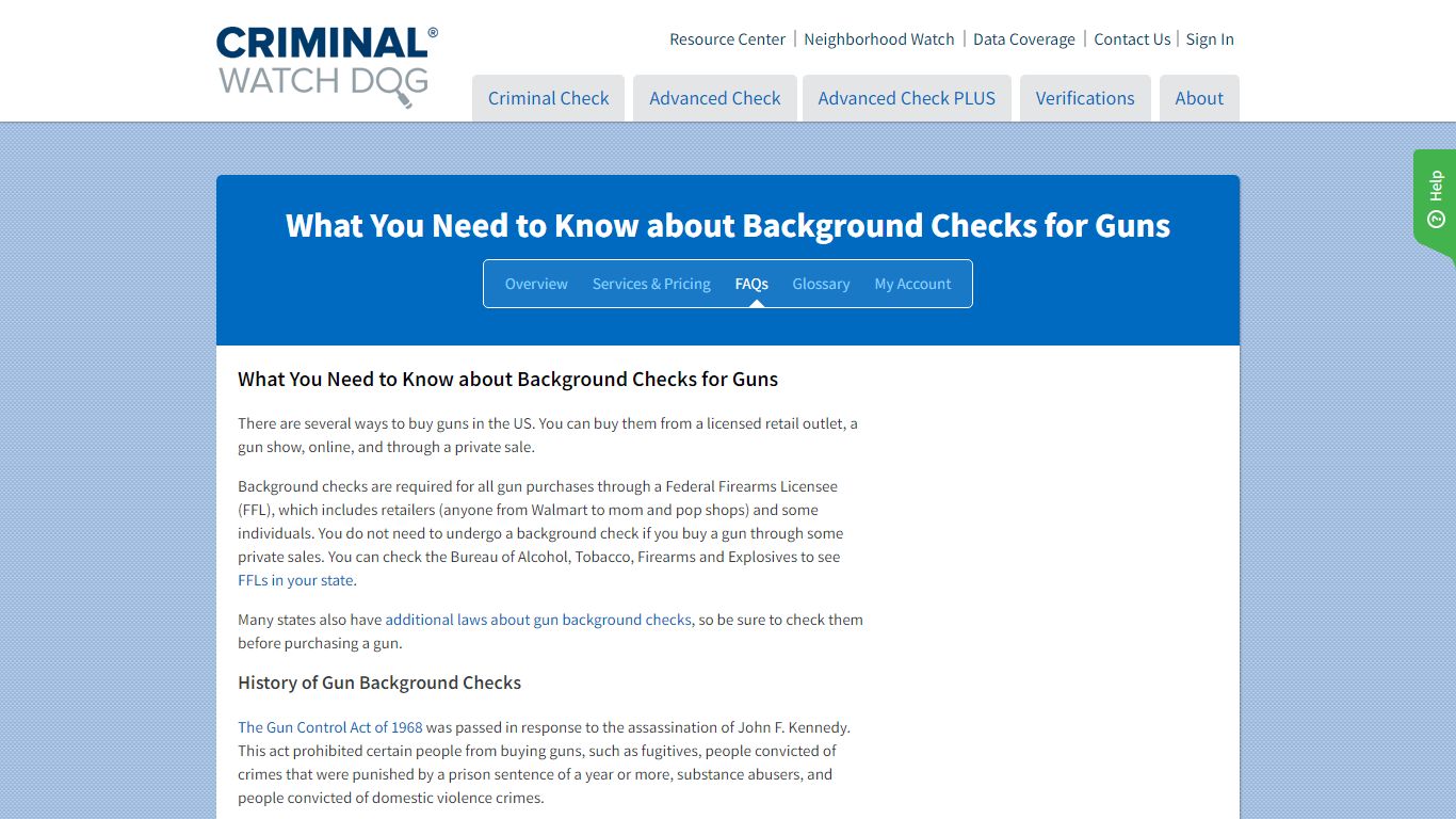 Background Checks for Guns: What Do You Need to Know? - CriminalWatchDog